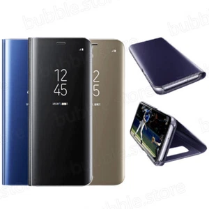 FUNDA CARCASA para Samsung J5 J6 J7 J8 2018 TAPA LIBRO ESPEJO VISTA CLARA CUBIERTA - Imagen 1 de 12