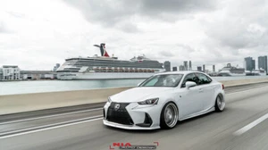 Lexus IS fsport lip Splitter body kit front side blades rear diffuser spats 6pcs - Bild 1 von 12