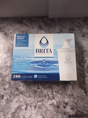 NEW SEALED Brita Standard Pitcher Replacement Filters 3 Pack OB03 - Image 1 of 4