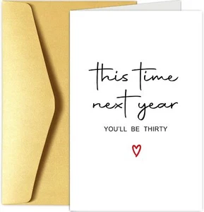 Funny 29th Birthday Card Men Women, 29 Years Old - Picture 1 of 6