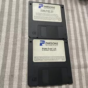 Parsons Technology Atomic Clock 3.0 For Windows Floppy Disks 1995 - Picture 1 of 1