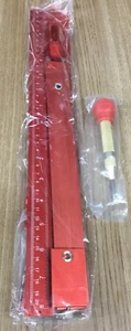 Rokrou Red Aluminum Alloy Cabinet Hardware Jig With Center Punch - Picture 1 of 2