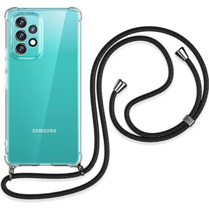 CrossBody Lanyard Clear Case For Samsung S23 S22 S21 Ultra S20 FE A53 A52 Cover - Picture 1 of 26