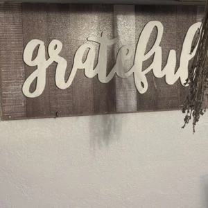 Vintage Barnwood Grateful Sign - Picture 1 of 1