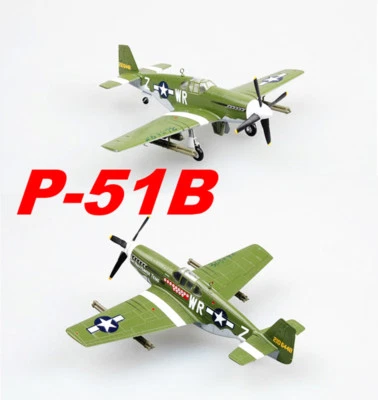 Easy Model 1/72 US P-51B 1st Lieutenant Henry Brown Plast Fighter Model #36357 - Image 1 of 4