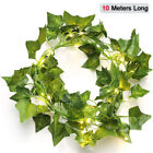 Artificial Ivy Garland Fake Vines With Led 10m String Lights Hanging Plant Decor