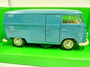 Volkswagen bus combi T1 de livraison , bleu , échelle 1/24, longueur 16,5cm,neuf - Foto 1 di 3