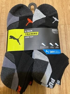 PUMA Mens 6 Pairs Socks Low Cut Training Size: 10-13 - Picture 1 of 3