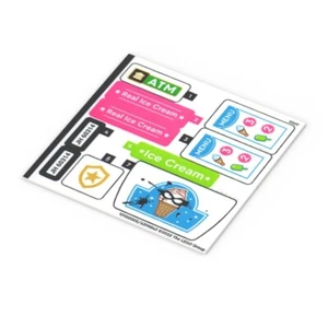 City Ice Cream Truck Police Chase ❤️ original LEGO® Sticker /60314stk01 - Picture 1 of 1