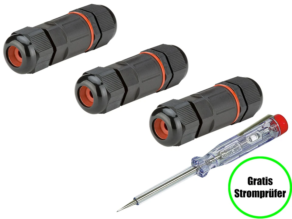 Goobay Kabelverbindungsstück IP68 - 7,5cm