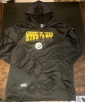 Sudadera con capucha negra auténtica New Era Pittsburgh Steelers Combine para hombre nueva sin etiquetas - grande Foto 1 de 4