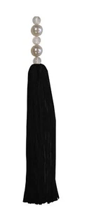 Tassel with Pearl Top - Black 25cm - Picture 1 of 1