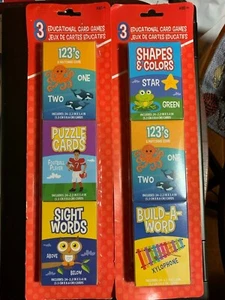 ¡JUEGOS DE CARTAS EDUCATIVAS 3 PAQUETES NUEVOS EN PAQUETE HACEN QUE EL APRENDIZAJE SEA DIVERTIDO! ¡A JUEGO, ROMPECABEZAS Y MÁS! - Imagen 1 de 5