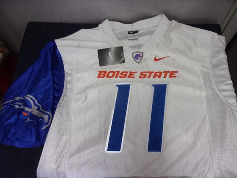 Nike Boise State #11 Lrg Football Jersey Reflective Material new w/ faint stains Cover
