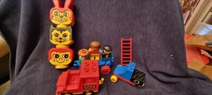 DUPLO VARIOUS PIECES, SEE PHOTO, HEADS, WHEELED PIECES 12 PIECES no packaging - Picture 1 of 4