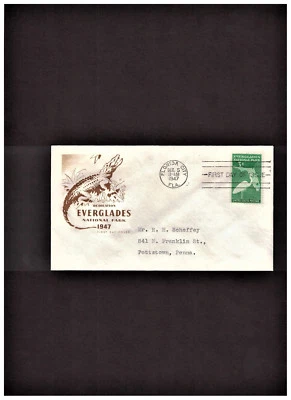 3c, EVERGLADES FDC SCOTT #952 HOUSE OF FARNAM CACHET - Image 1 of 2
