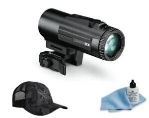 Vortex Optics 6x Red Dot Sight Micro Magnifier with Hat and Lens Cleaner
