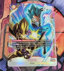 ✨Vegeta SR	FB02-133	Secret Rare Alternate Art Dragon Ball Fusion World Card Eng - Picture 1 of 4