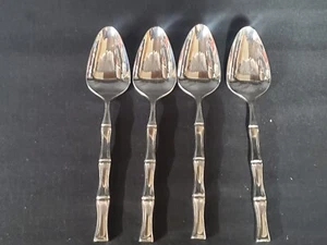 4 Supreme Besteck ROHR Bambus Edelstahl Japan 7-1/8" Suppenlöffel - Bild 1 von 8