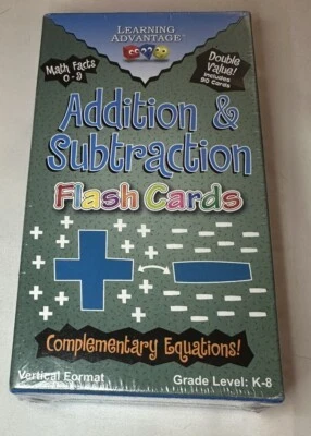 Learning Advantage Addition & Subtraction Complementary Equations Flash Cards  - Image 1 of 2