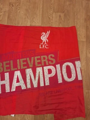 bandera LFC Liverpool campeones recuerdo para un fan Banner fútbol talla 3 * 5 Foto 1 de 4
