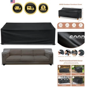 Outdoor Couch Bezug Wasserdicht Winddicht 85x37x35 Terrassenmöbel Abdeckung - Bild 1 von 10
