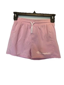 Champion Shorts Girl's 10/12 Pink Pull On Lined Athletic Solid Drawstring - Picture 1 of 3