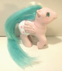 Figura Poni Pegaso Vinilo 1er Diente My Little Pony Baby Dots N Hearts, 1987 - Imagen 1 de 4
