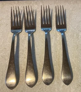 Reed & Barton Jamestown Stainless Flatware Dinner Fork 7 1/2" Lot Of 4 - Bild 1 von 7