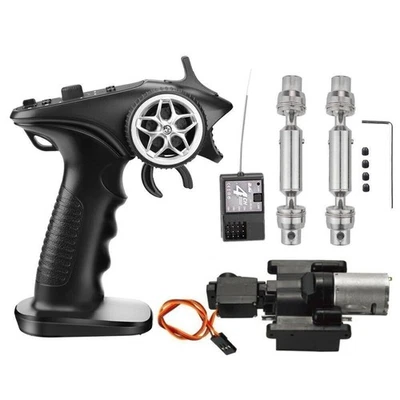 4CH 2.4G Radio Control Transmitter W/ Shift Gearbox Set For 1/16 WPL B14 MN99S - Image 1 of 4