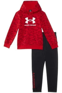Under Armour Kid's Boy 2-Piece Rival Marker Camo Set Red - Picture 1 of 1