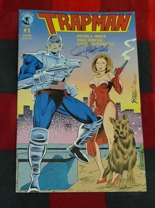 Trapman #1 Signed Peter Miele High Grade Unread New Bag and Board - Picture 1 of 3