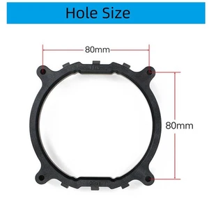 Black Desktop PC CPU Cooler (Fan & Heatsink Bracket) - LGA 2011 2066 with Screws - Zdjęcie 1 z 8