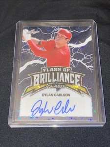 2020 LEAF FLASH OF BRILLIANCE AUTO FB-DC1 DYLAN CARLSON 31/50 CARDINALS