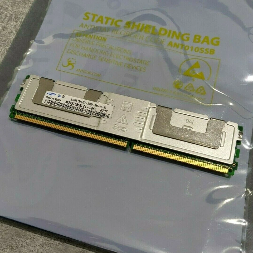 Samsung DDR2 512MB PC2-5300 RAM ECC FB-DIMM 240-PIN Memory M395T6553EZ4-CE65 - Image 1 of 1