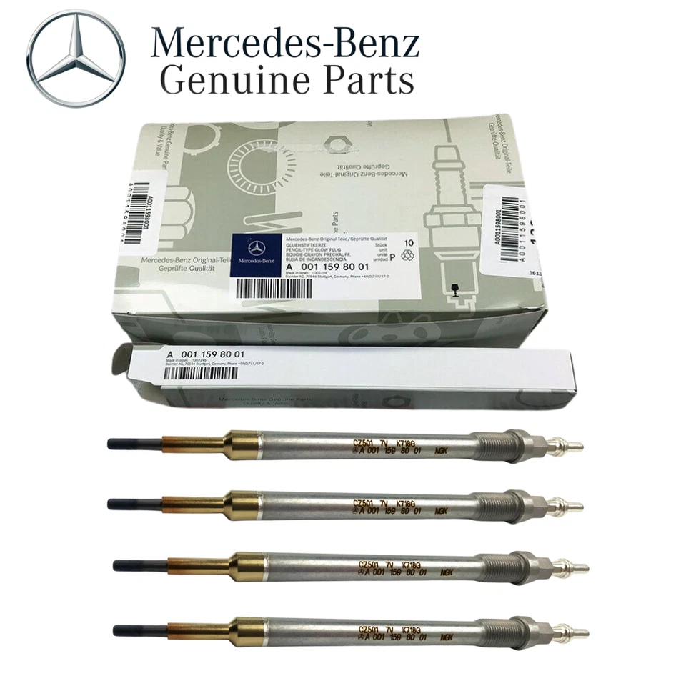 4X MERCEDES-BENZ GLOW PLUG A B C E S GLS GLE GLA CLA CDI A0011598001 - Image 1 of 1