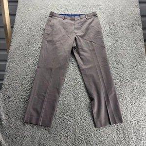 Banana Republic Dress Pants Mens 36x30 Grey Geometric Non-Iron Tailored Slim Fit - Picture 1 of 10