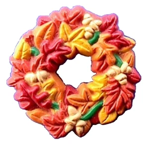 Punze PIN Thanksgiving Vintage KRANZ Eichenlaub Eicheln 1987 Feiertag Brosche - Bild 1 von 2