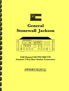 General Stonewall Jackson Base Station Transceiver OWNER'S MANUAL - Afbeelding 1 van 2