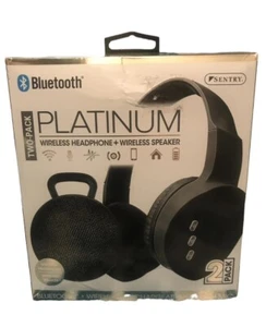 NEW NIB Sentry PLATINUM TWO PACK Speaker & HEADPHONES Combo BLUETOOTH - Picture 1 of 6