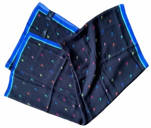 PAUL SMITH LIGHTWEIGHT VISCOSE ICE CREAMS PRINT BLACK + SCARF BNWT made in Italy - Picture 1 of 12