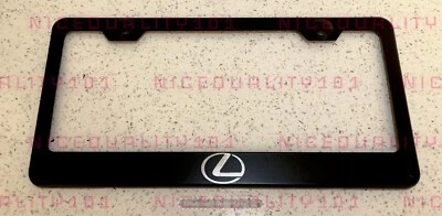 Laser Engraved Etched Lexus F Sport Stainless Steel Finished License Plate Frame - Image 1 of 2