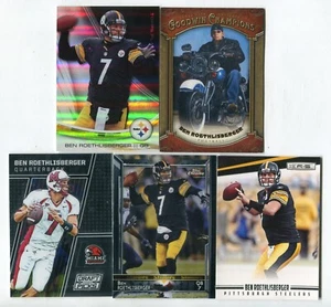 Lote de 5 tarjetas de fútbol americano Ben Roethlisberger Miami (OH) PITTSBURGH STEELERS (LOTE 40) - Imagen 1 de 1