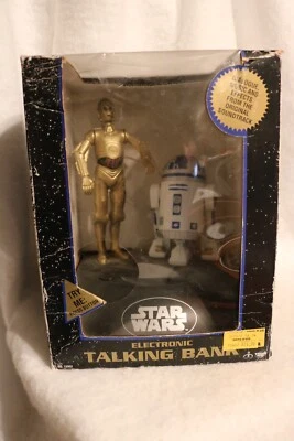 Vintage 1995 Star Wars Electronic Talking Bank C-3PO R2-D2 NIB Movie Music sound - Image 1 of 4