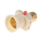1PC 6A 250V E27 ABS LED Bulb Adapter Lighting Holder Base Plug Connector _cu