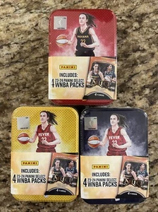 2023-24 WNBA Select CAITLIN CLARK Set of 3 Tins (Blue, Yellow & Red) 👀🏀🔥 - Picture 1 of 4