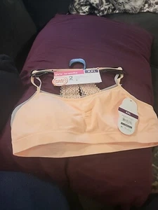 Wonder Nation 2 Pack Gray/Pink Lace Bralette Size XXL - New. (58) - Picture 1 of 5