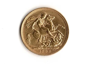 Rare 1906 Edward VII London Mint 22ct Gold Full Sovereign Good Condition - Picture 1 of 6