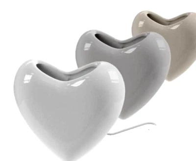 UMIDIFICATORE DA TERMOSIFONE CUORE CALORIFERO CERAMICA EVAPORATORE AMBIENTE 16cm - Immagine 1 di 4