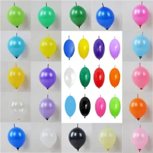 Verschiedene 10 Zoll - Latex Verbindungsballons - 100er Pack Luftballons - Gliederballon - Bild 1 von 7